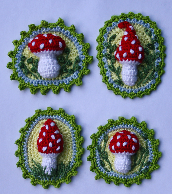 Toadstool Patches X 4