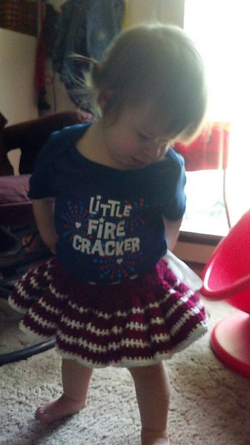 Candy Striped Baby/Child Skirt