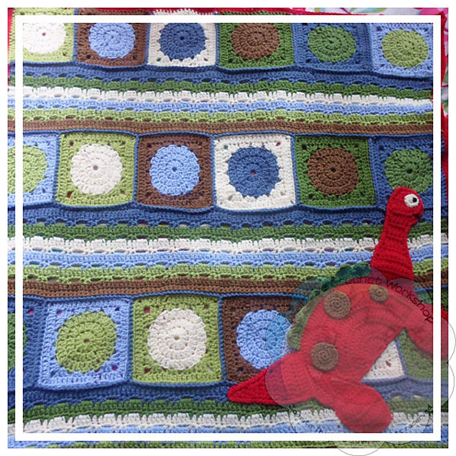 Dinosaur Baby Blanket