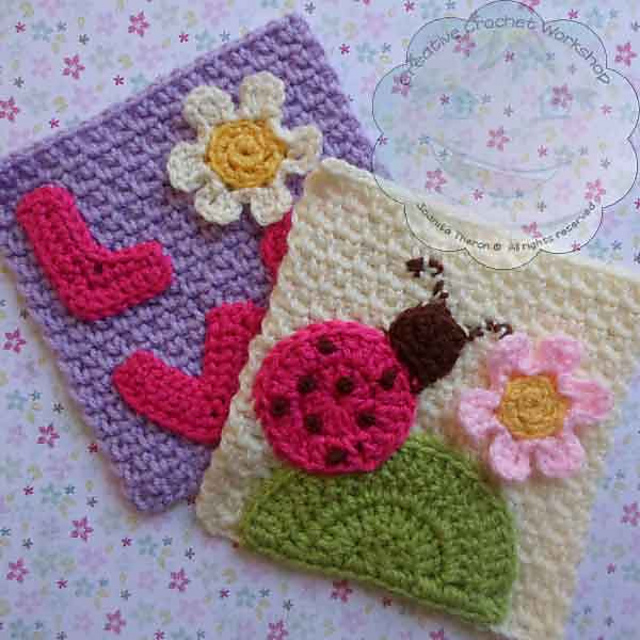 Ladybird and Love Mini Squares