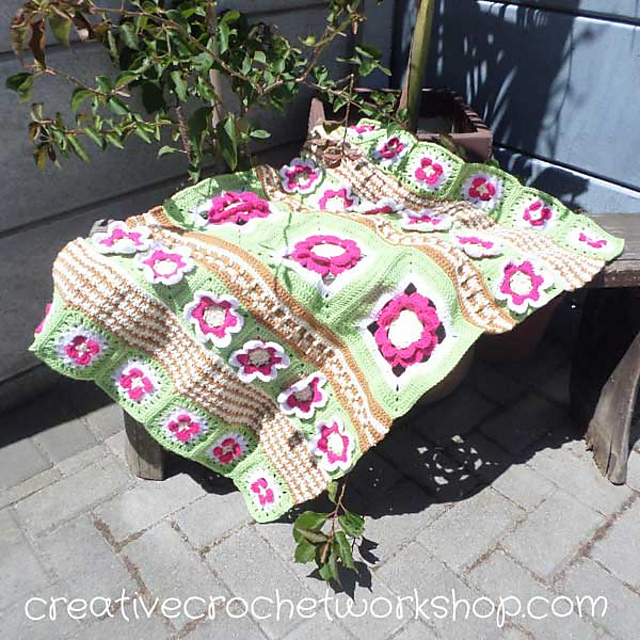 Fields Of Flowers Afghan