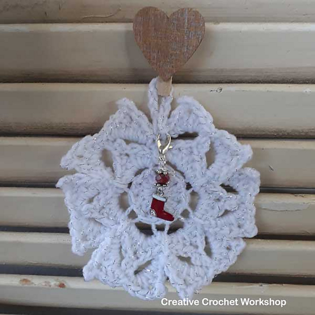 Sparkly Flower Snowflake