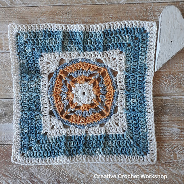 Framed Posted X Wheel Square