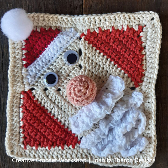 Joyful Santa Square