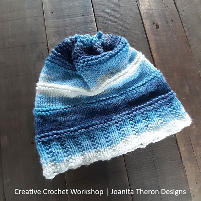 Ponytail Flatknit Beanie