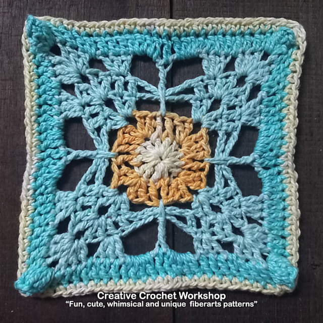 Hip Butterfly Lace Granny Square