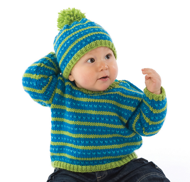 Fair Isle Sweater & Hat #254 QK