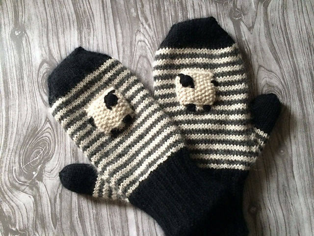 Valais Blacknose Sheep Mittens