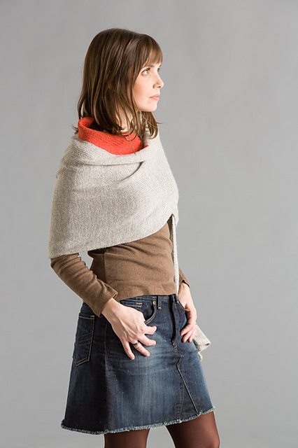 Luxurious Wrap with a Pop of Color