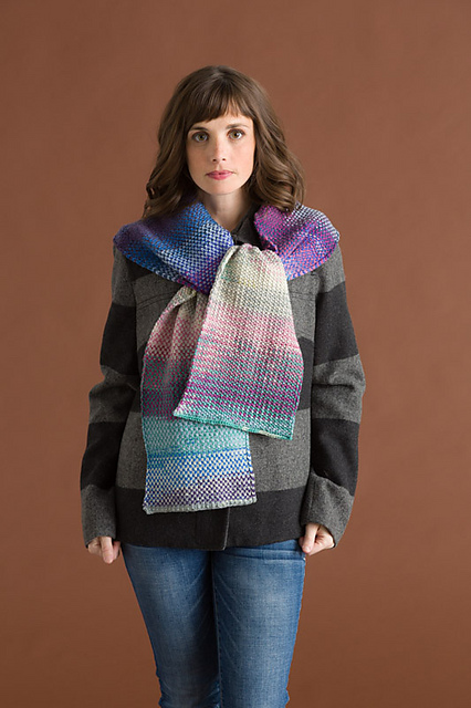 Liberty Wool Linen Stitch Scarf