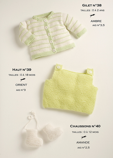 CB14 Cardigan-Top-Booties n°38-39-40