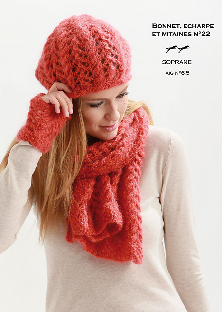 CB21 HAT, SCARF and FINGERLESS GLOVES n°22