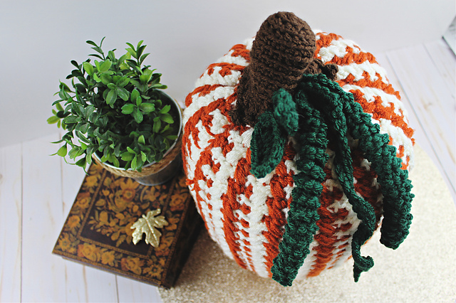 Striped Harvest Pumpkin