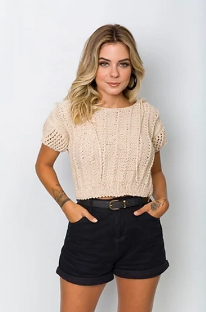 Hooded Cropped top