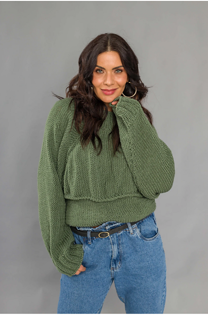 Green twin set