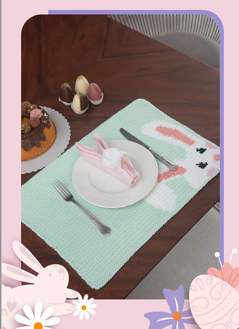 Easter bunny placemats