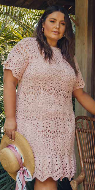 Ravelry: Antique pink dress pattern by Luciana Panza