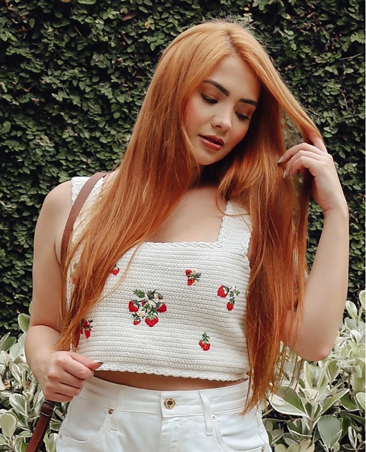 Strawberry Cropped Top