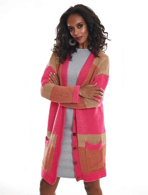 Tricolor Cardigan