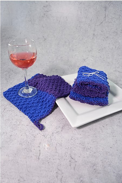 Blue skies dishcloth set