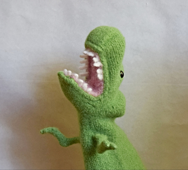 Ravelry: T-Rex Dinosaur Puppet pattern by Cindy Pilon