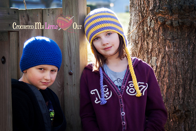 Basic HDC hat w/ optional earflaps