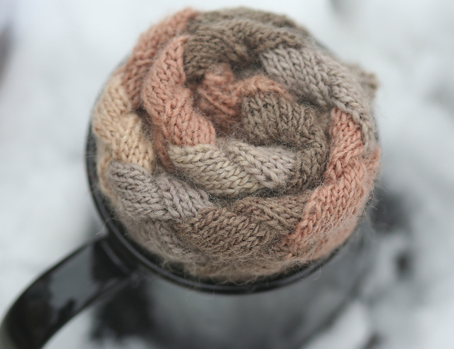 Hot Cocoa entrelac legwarmers