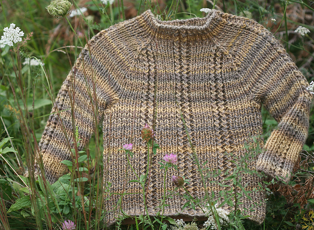 Francis zig-zag cable baby sweater and hat