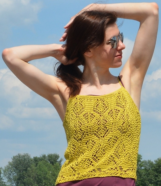 Yellow Lace Top