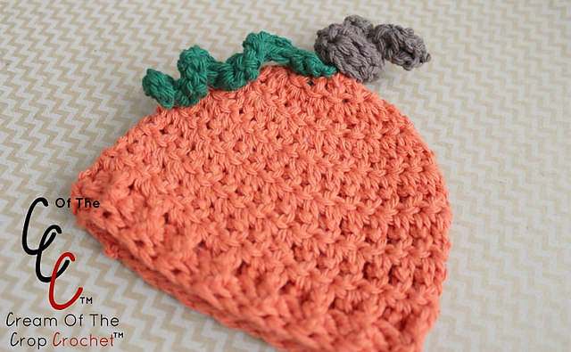 18 Inch Doll Knotted Pumpkin Hat