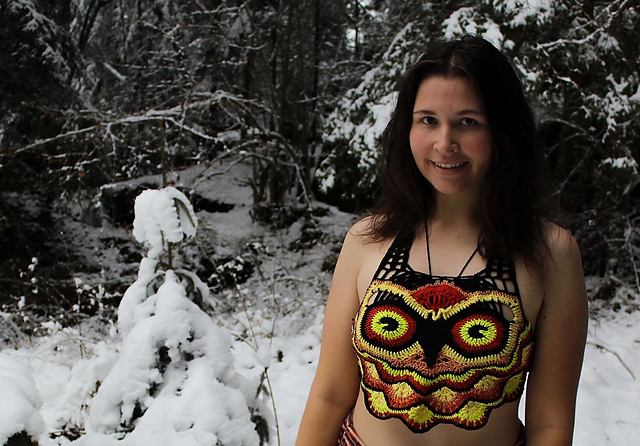 Ravelry: Owl Cropped Top pattern by Creative Panda