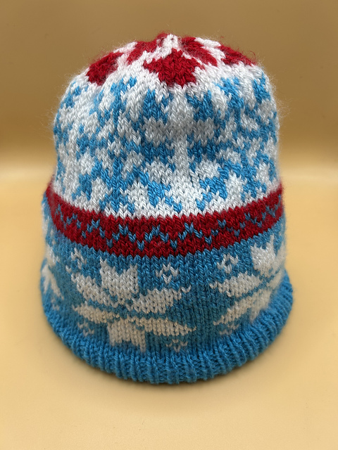 Nordic winter wonderland hat
