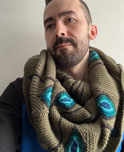 Peacock shawl