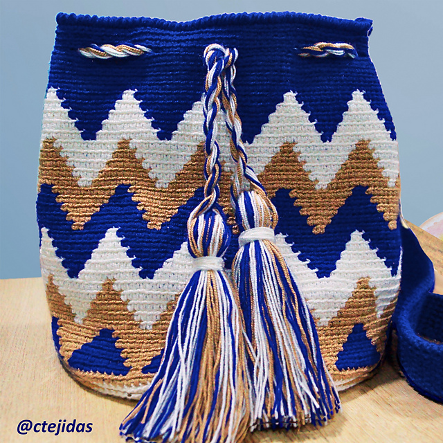 Mochila Wayuu Playa a Crochet