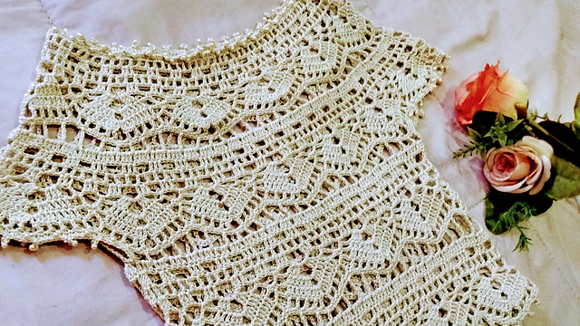Canesú Annie a Crochet