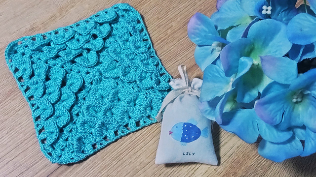 Granny de Escamas de Cocodrilo a Crochet