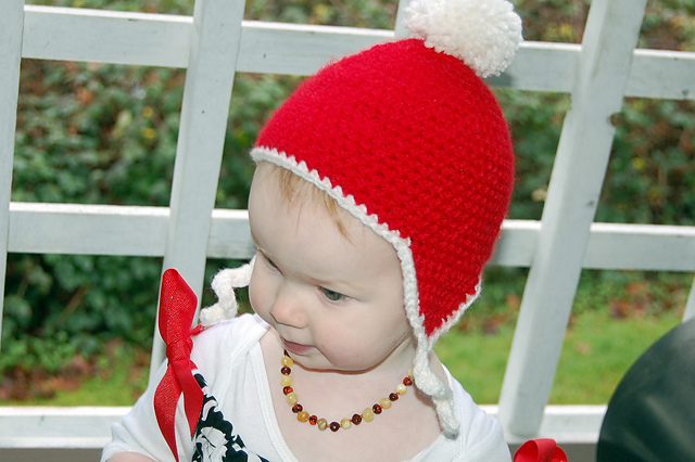 Earflap Beanie with Optional Pom Pom