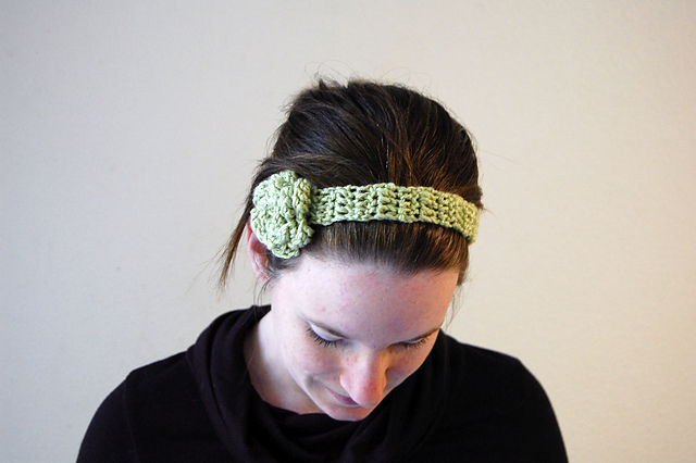 Crochet Flower Blossom Headband
