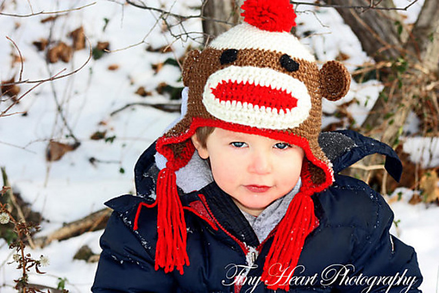 Sock Monkey Beanie