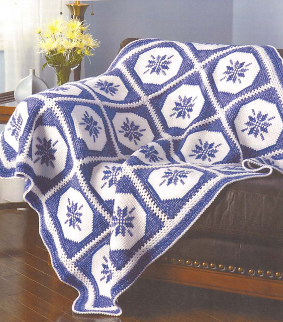 Delft Blue Afghan