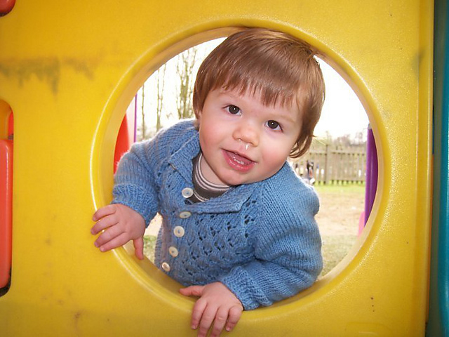 Button through raglan cardigan