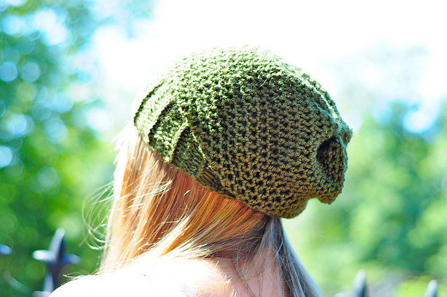 Crochet Slouchy Beanie with variations