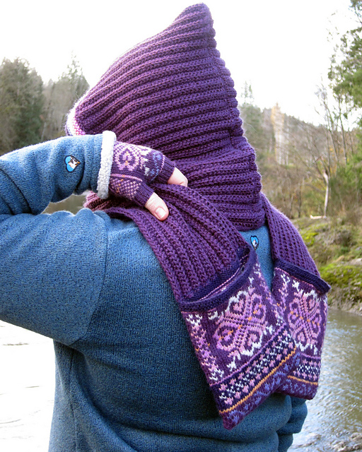 Lunaria Hooded Scarf