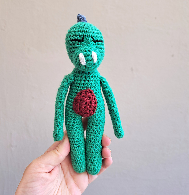 Scrappy Dino Amigurumi