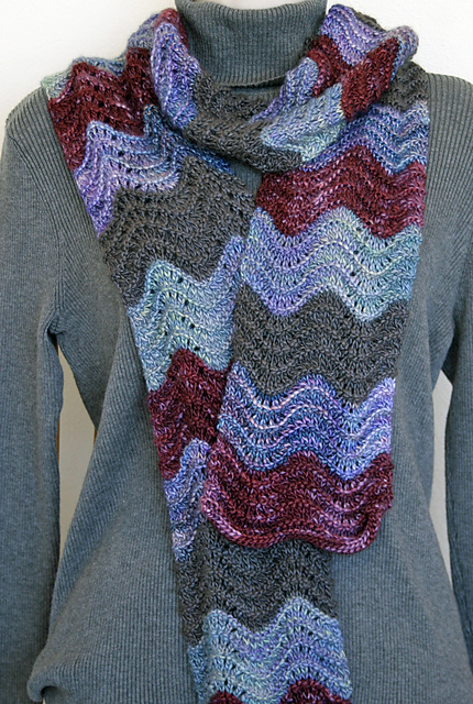 Malabrigo Silky Merino Wavy Scarf