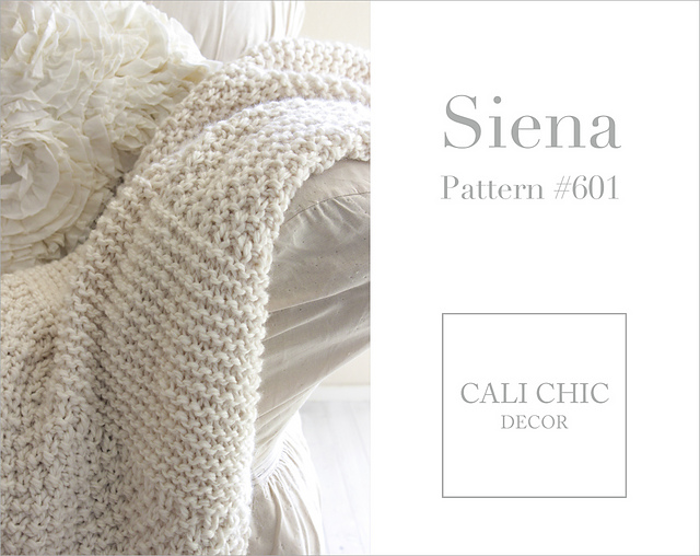 Ravelry Siena Throw Blanket 601 pattern by Kyoko Cali Chic