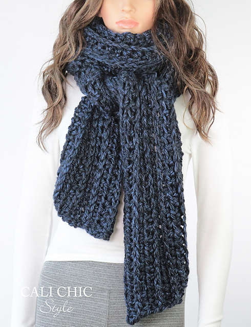 Ravelry: Ashley Layered Scarf #816 pattern by Kyoko - Cali Chic