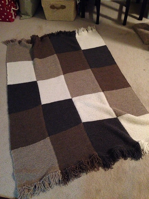 1442 Garter Stitch Baby Block Blanket