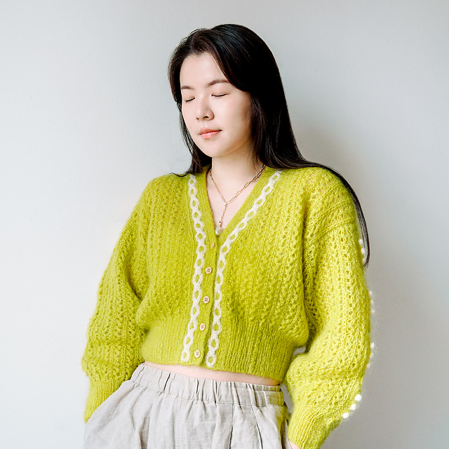 緑華 様 lint yellow Ravelry: Verdicchio Cardigan pattern by Studio VivAlbicocca