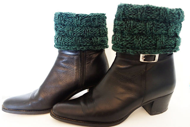 Woven Look Boot Cuffs